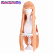 The Angel Next Door Spoils Me Rotten Mahiru Shiina Cosplay Wig  100cm Warm Orange Mix
