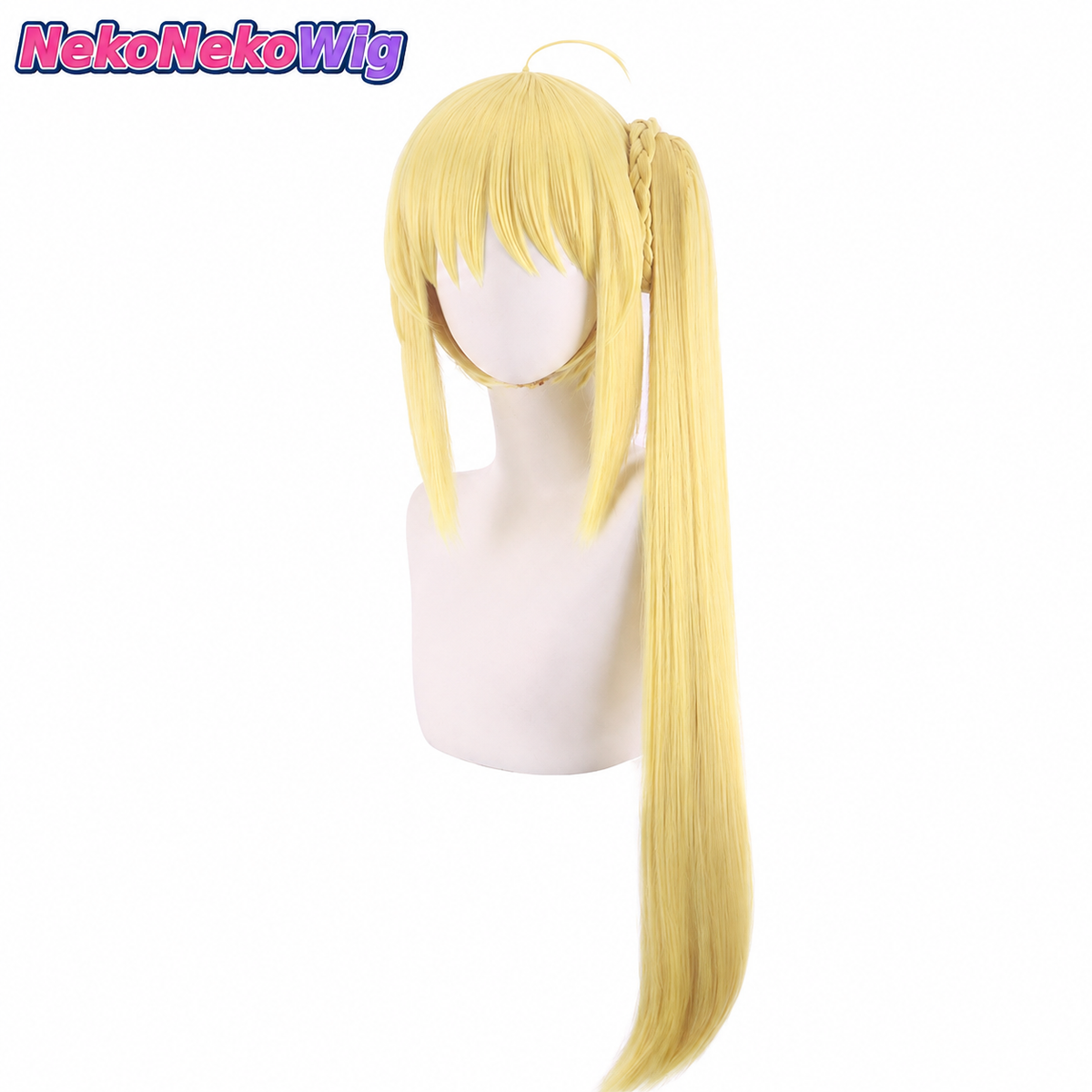 Re:ZERO Emilia Cosplay Wig  Anime Character Style with Separate Headpiece Option