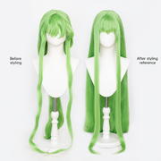 Code Geass C.C. Cosplay Wig  Long Straight Green Hair