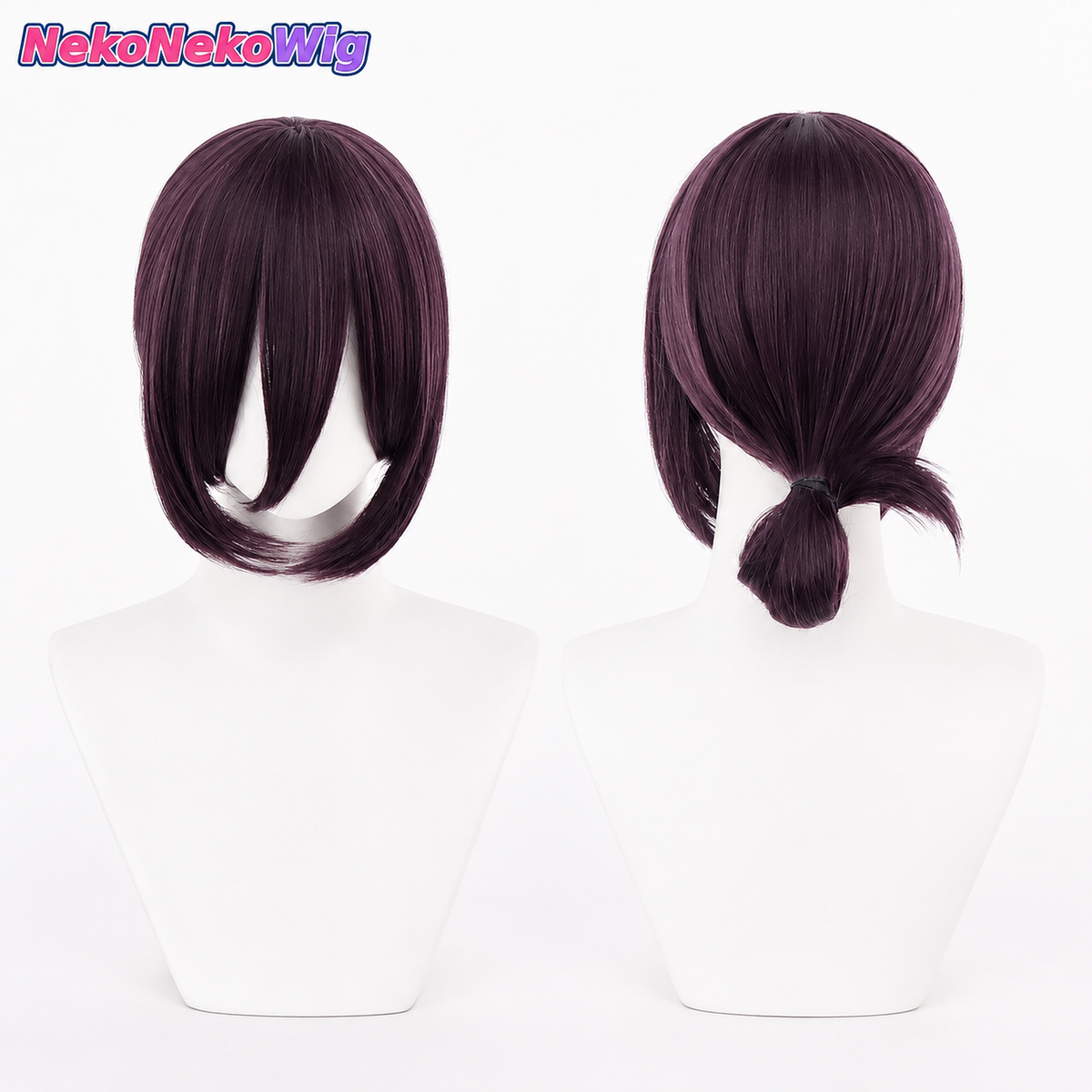 Chainsaw Man Reze Cosplay Wig  Brown-Purple Anime Character Style