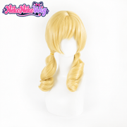 Madoka Magica Mami Tomoe Cosplay Wig - Blonde Twin Spiral Ponytails