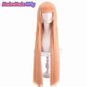 The Angel Next Door Spoils Me Rotten Mahiru Shiina Cosplay Wig  100cm Warm Orange Mix