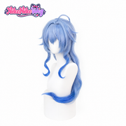 Ganyu blue gradient cosplay wig - selected style front view