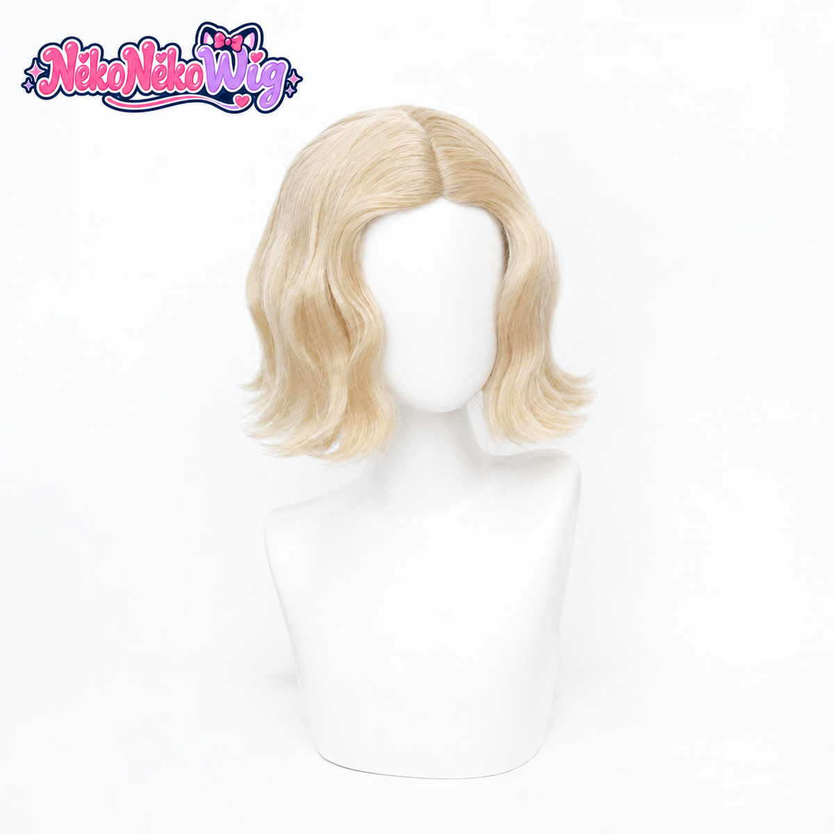 Identity V Faro Lady Cosplay Wig - Short Blonde Wavy Bob
