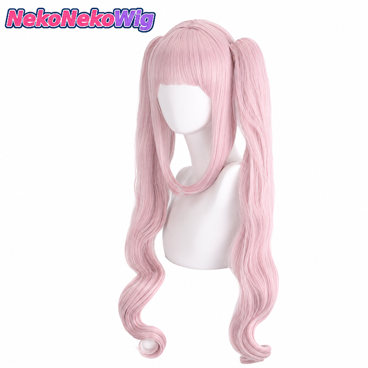 GODDESS OF VICTORY: NIKKE Alice Cosplay Wig  Light Pink Claw-Clip Twin-Tail Style