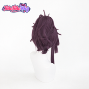 Hell's Paradise Yuzuriha Cosplay Wig - Purple Layered Hair with Clip-On Ponytail