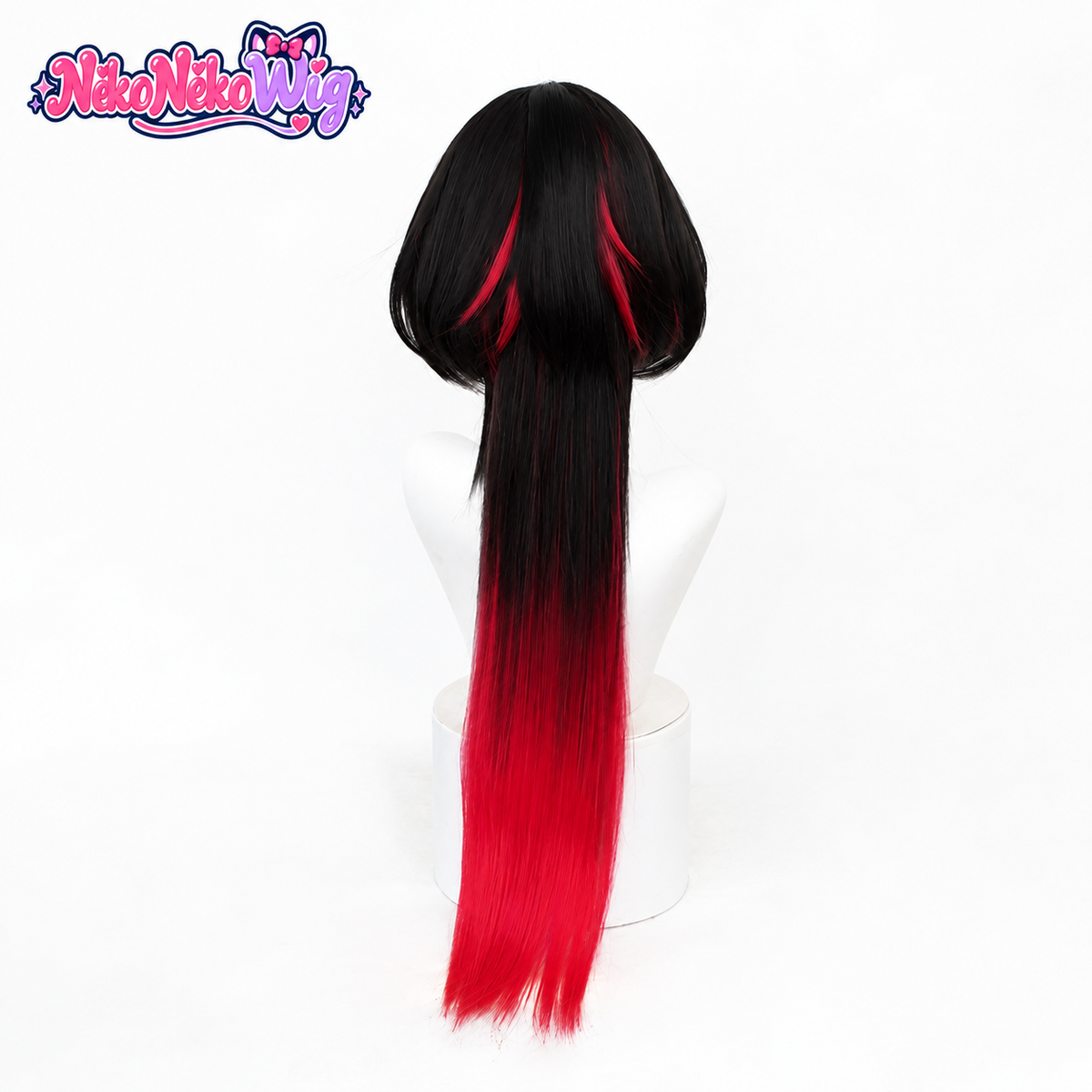 Zenless Zone Zero Jane Doe Cosplay Wig - Black and Red Layered Hair