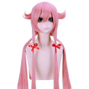 Future Diary Yuno Gasai Cosplay Wig – 100cm Smoky Pink Extra-Long Straight Style