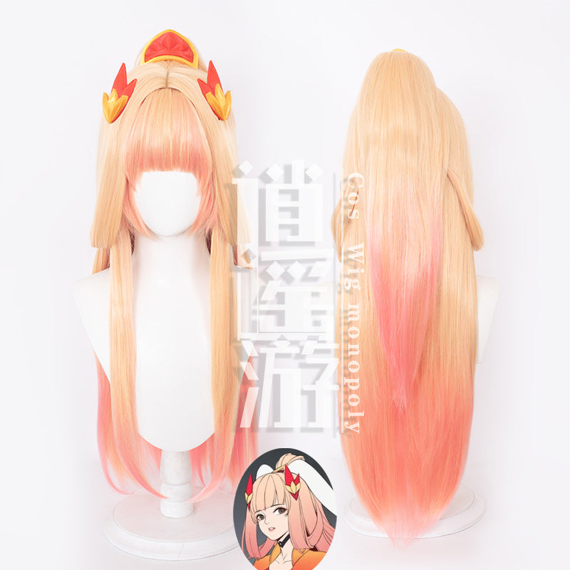 Honor of Kings Arli Cosplay Wig  Default Skin with 3D-Printed Headpiece